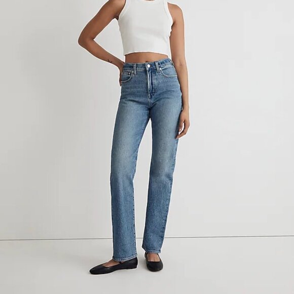 Madewell Denim - Madewell The '90s Straight Jean - Enmore Wash Blue - Size 29